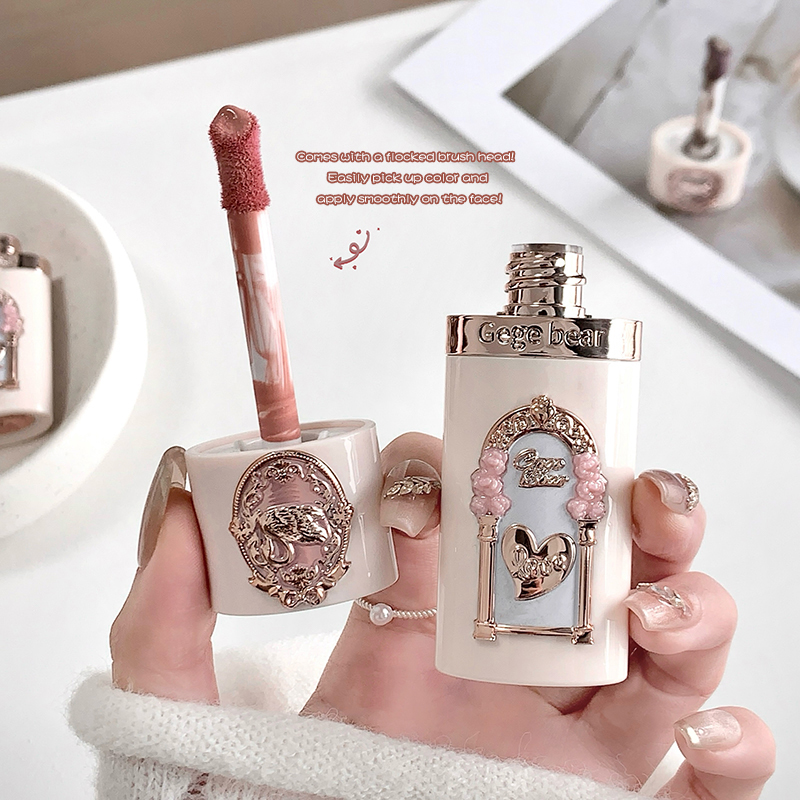 Matte Cream Blush Stick GEGE B - đánh giá và giá Lip Tint Korean