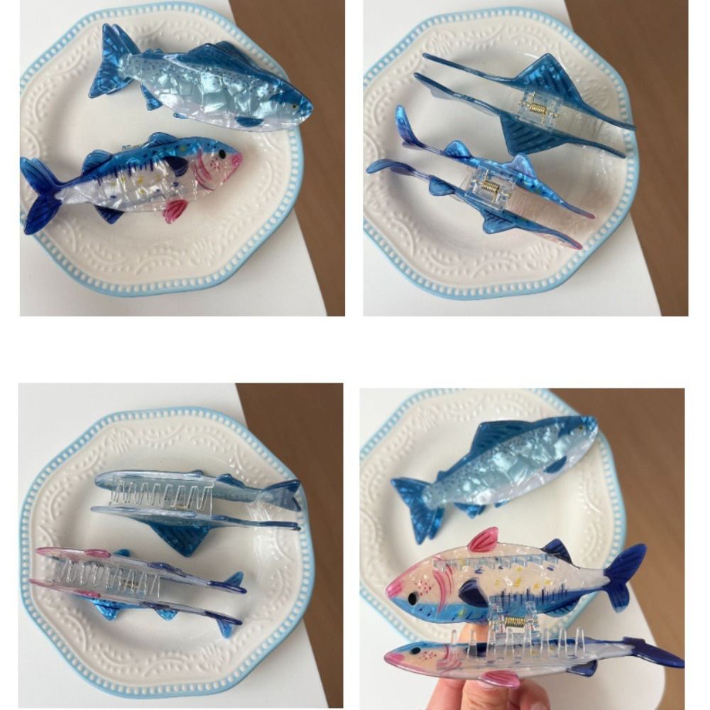Hairpin Ocean Animal Hair Claw - đánh giá và giá Korean Girl Lifestyle