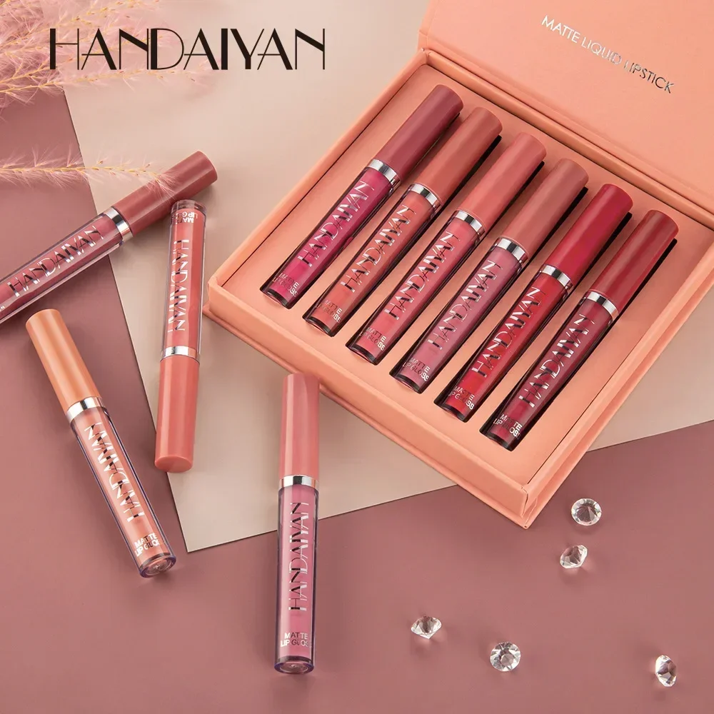 HANDAIYAN 6 PCS Lipstick Set M - đánh giá và giá Lip Tint Korean