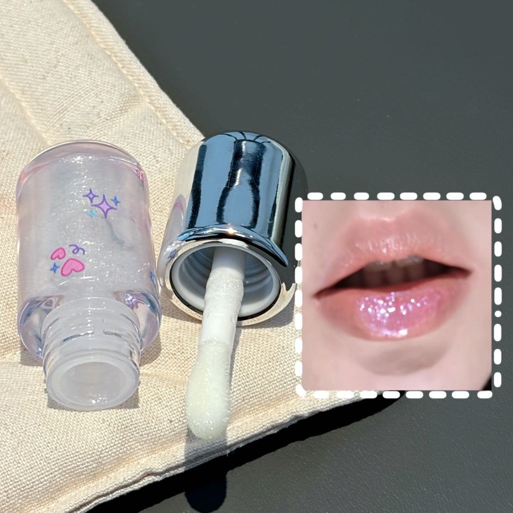 Baby Blue Sparkling Lip Gloss  - đánh giá và giá Lip Tint Korean